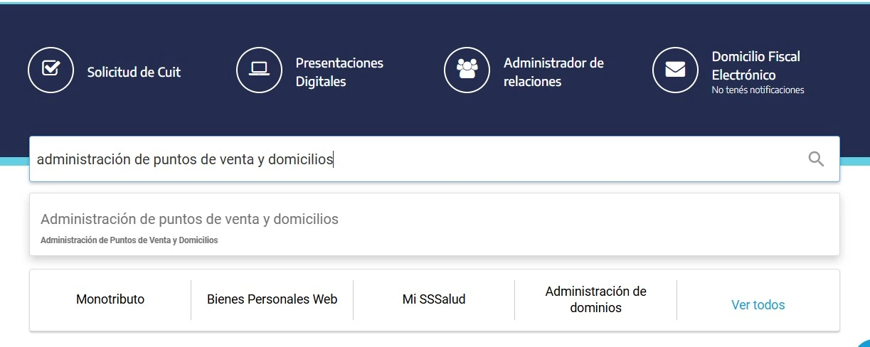 Servicios Habilitados