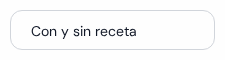 Lista Con y sin receta